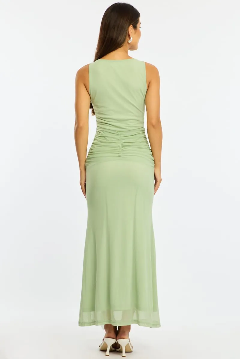 Green Maxi Dress Mesh sold by Ally Fashion product image thumbnail 5