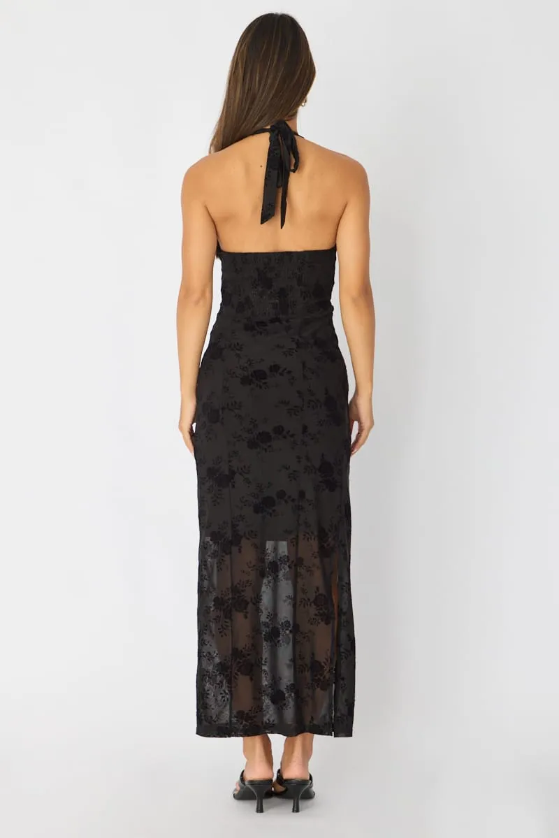 Black Bodycon Dress Halter Neck sold by Ally Fashion product image thumbnail 5