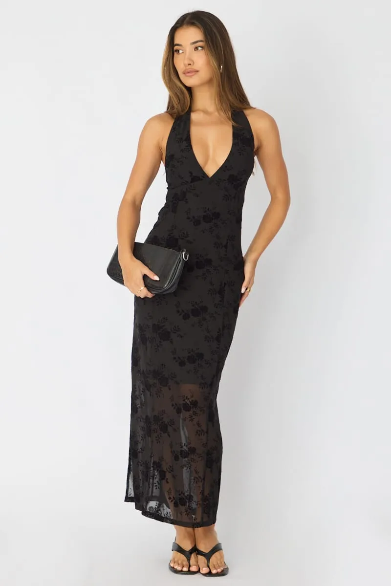 Black Bodycon Dress Halter Neck sold by Ally Fashion product image thumbnail 2
