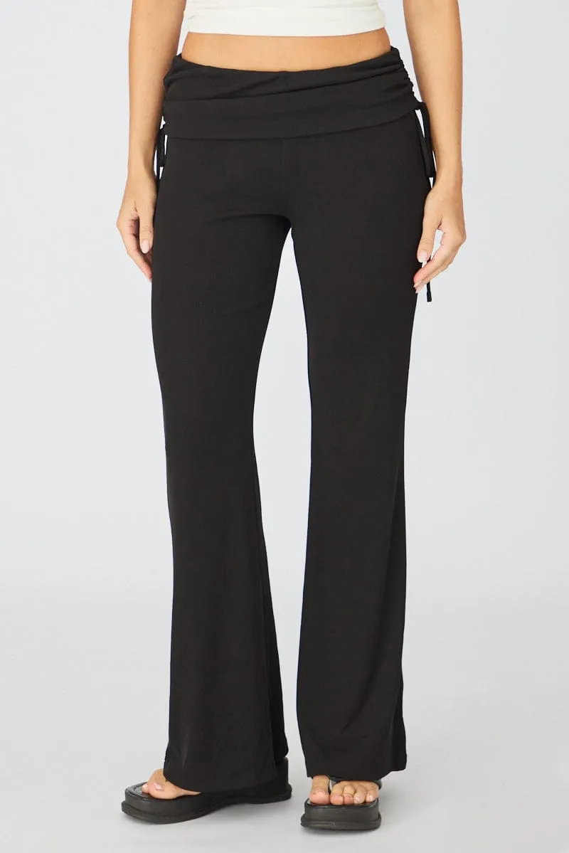 Black Flare Leg Pants sold by Ally Fashion product image thumbnail 2