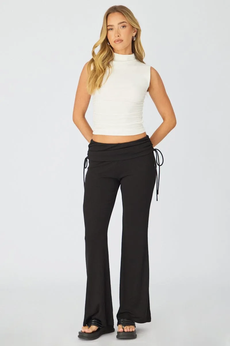Black Flare Leg Pants sold by Ally Fashion product image thumbnail 3