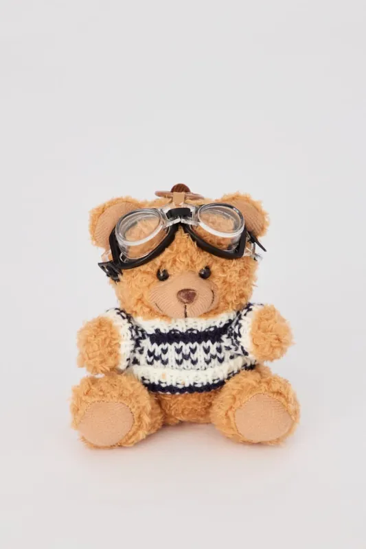 Brown Bear Keyring Bag Charm made by Ally Fashion