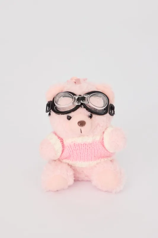 Pink Bear Keyring Bag Charm made by Ally Fashion