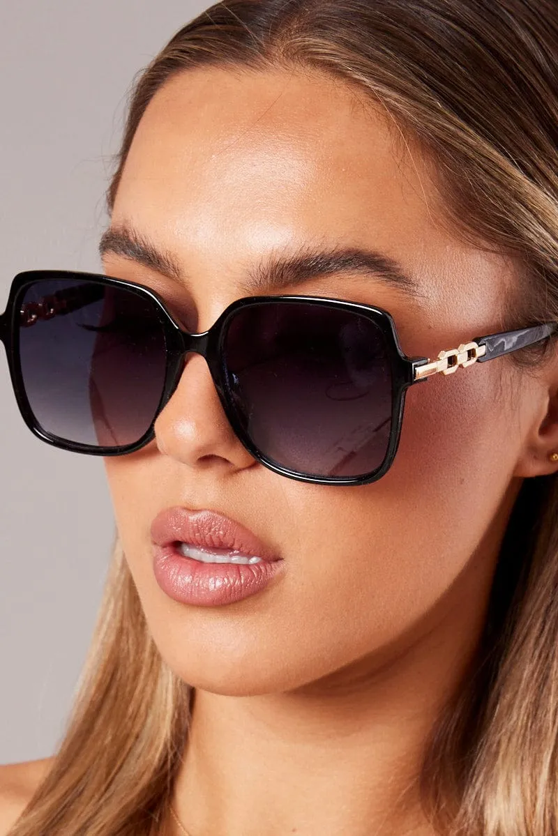 Grey Oversized Squared Sunglasses sold by Ally Fashion product image thumbnail 2