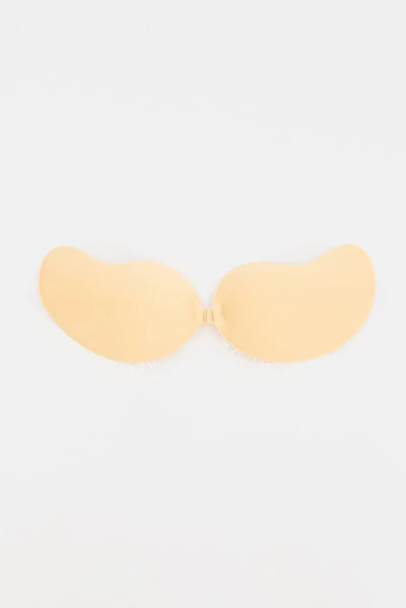 Beige Invisible Adhesive Bra Push-up Strapless sold by Ally Fashion product image thumbnail 2