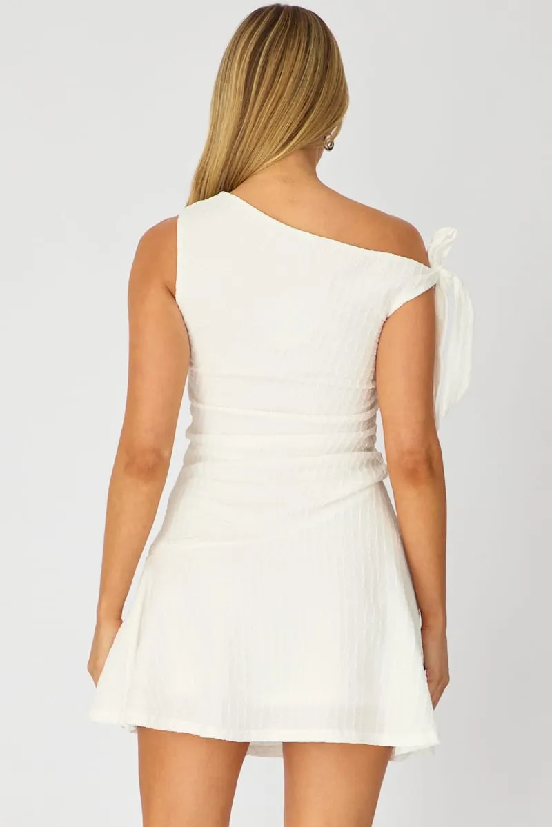 White Off Shoulder Dress Mini sold by Ally Fashion product image thumbnail 5