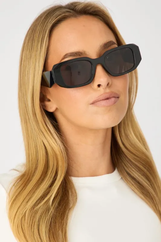 Black Animal Print Fashion Sunglasses made by Ally Fashion