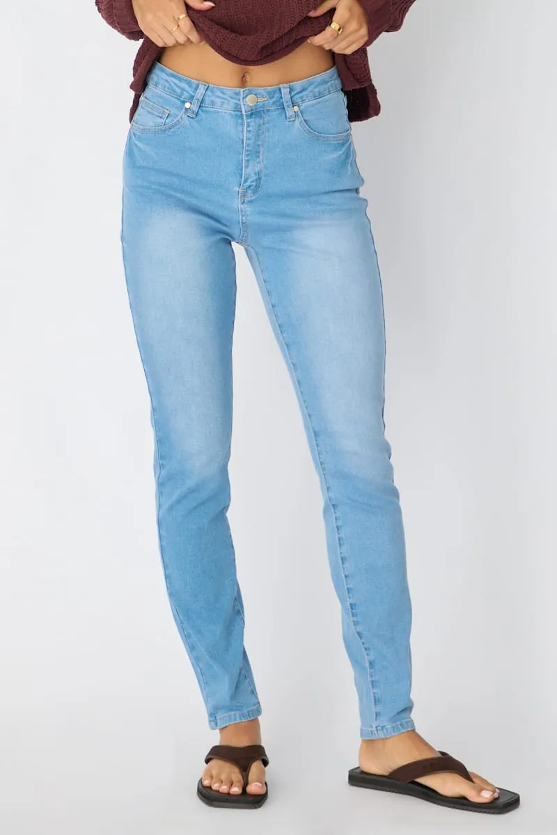 Denim Skinny Jeans High Rise sold by Ally Fashion product image thumbnail 2