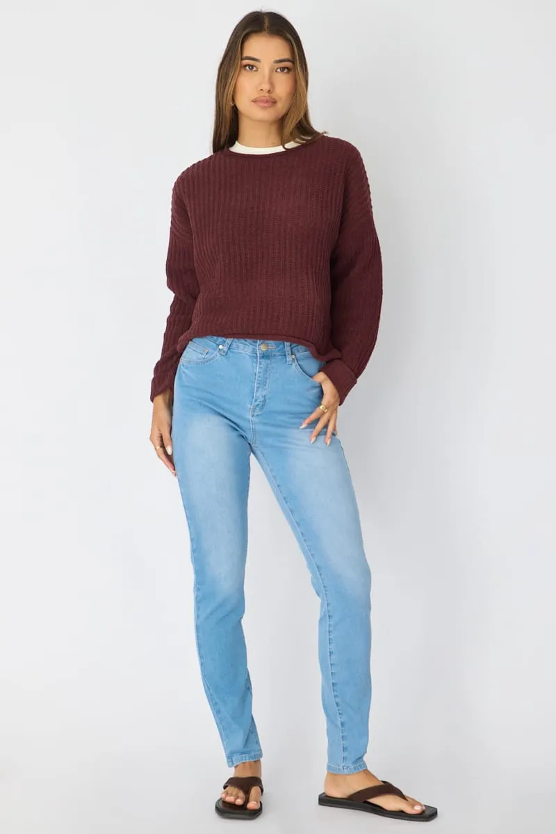 Denim Skinny Jeans High Rise sold by Ally Fashion product image thumbnail 3