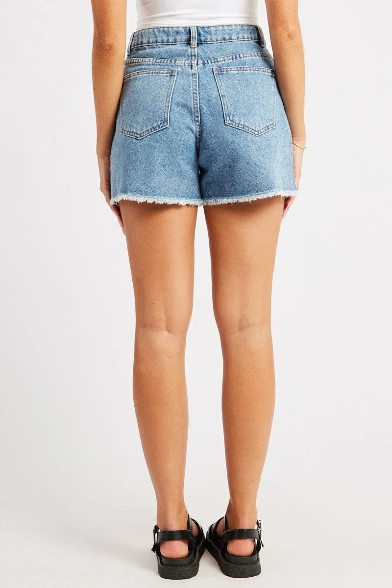 Denim Relaxed Short Mid Rise sold by Ally Fashion product image thumbnail 5