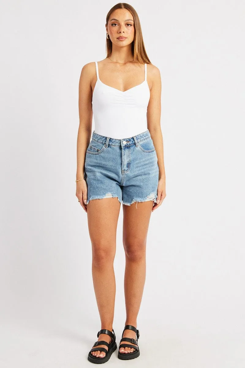 Denim Relaxed Short Mid Rise sold by Ally Fashion product image thumbnail 2