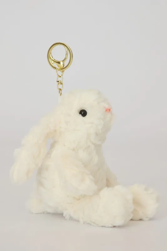 White Rabbit Keychain Bag Charm made by Ally Fashion