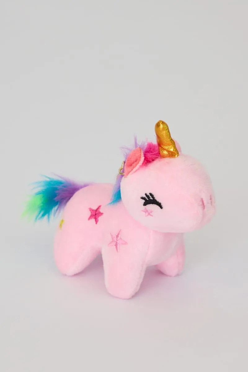 Pink Unicorn Keyring Bag Charm sold by Ally Fashion product image thumbnail 2