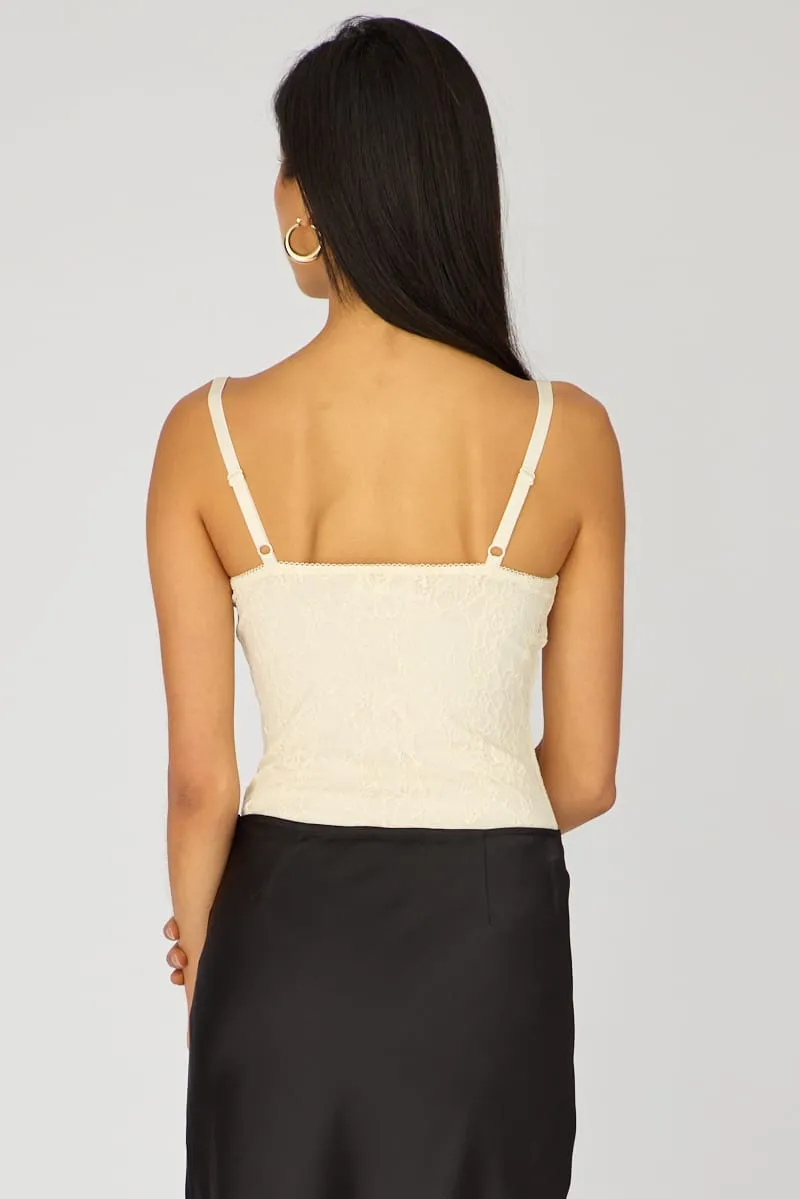White Lace Bodysuit Sleeveless sold by Ally Fashion product image thumbnail 5