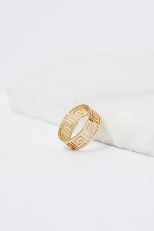 Gold Adjustable Ring sold by Ally Fashion