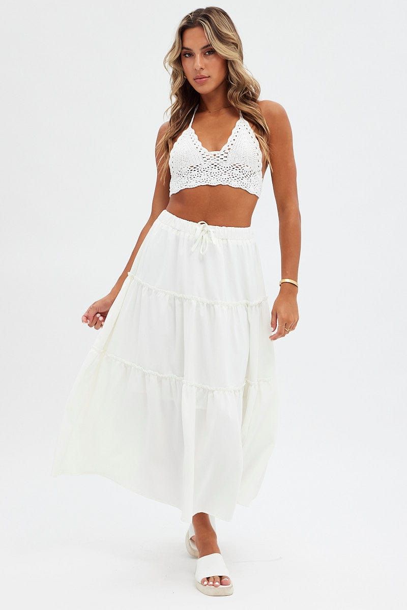 White Crochet Bikini Top sold by Ally Fashion product image thumbnail 2