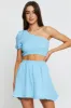 Blue Skater Mini Skirt sold by Ally Fashion