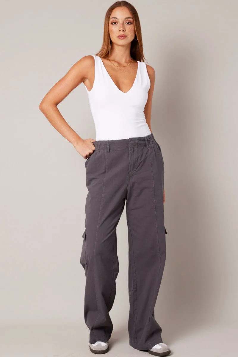 White Supersoft Bodysuit Sleeveless V Neck sold by Ally Fashion product image thumbnail 2