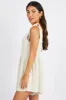 Beige Playsuit Sleeveless Shoulder Tie sold by Ally Fashion