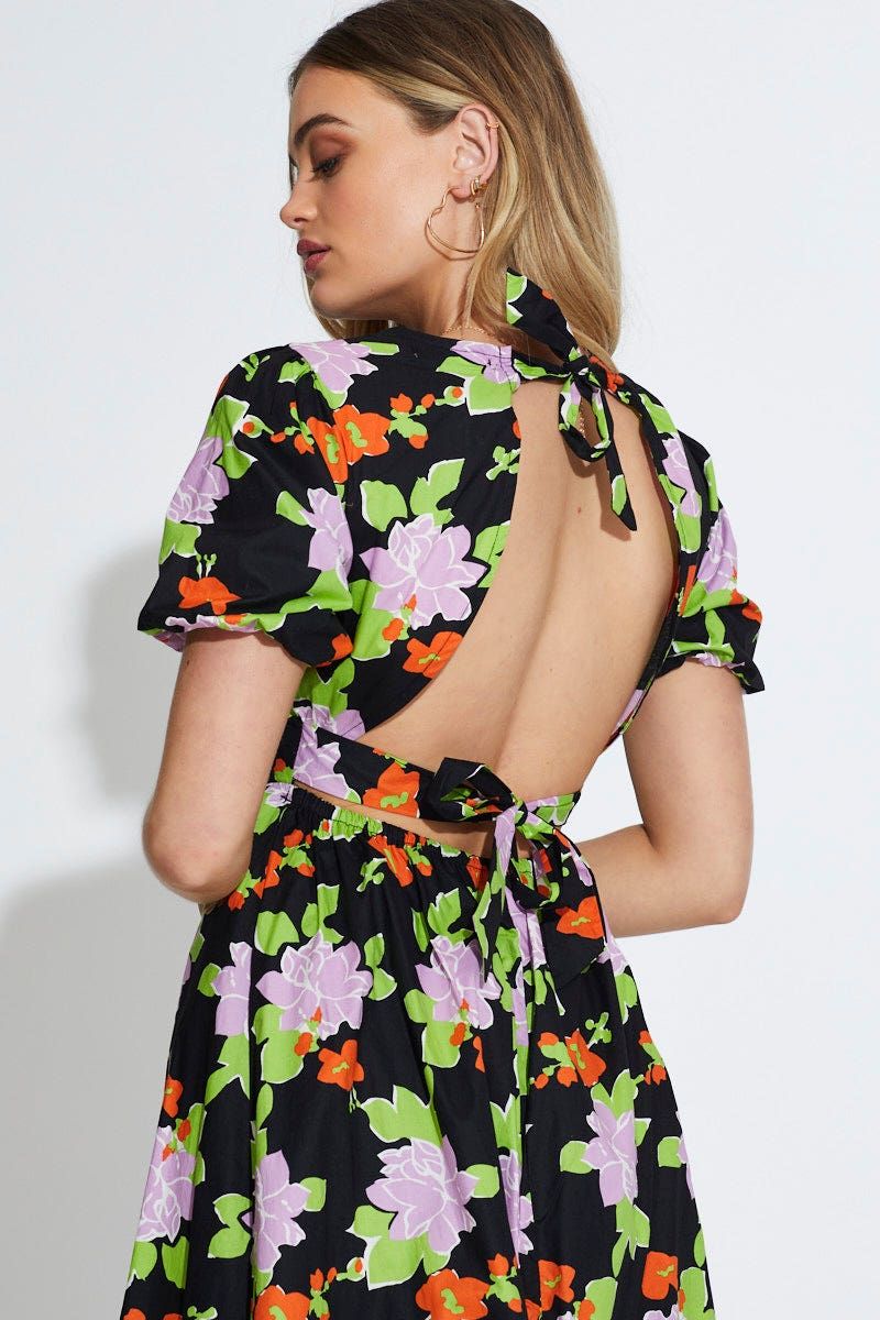 Print Mini Dress Short Sleeve sold by Ally Fashion product image thumbnail 2