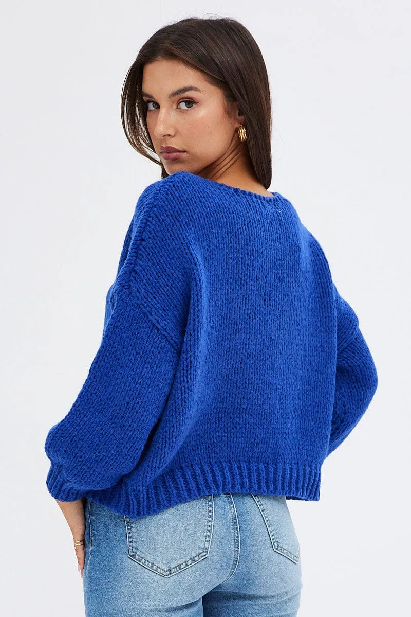 Blue Oversized Sweater sold by Ally Fashion product image thumbnail 5