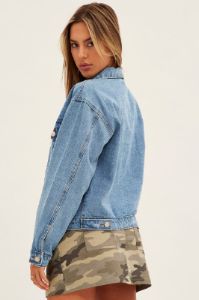 Blue Demin Jacket Long Sleeve sold by Ally Fashion