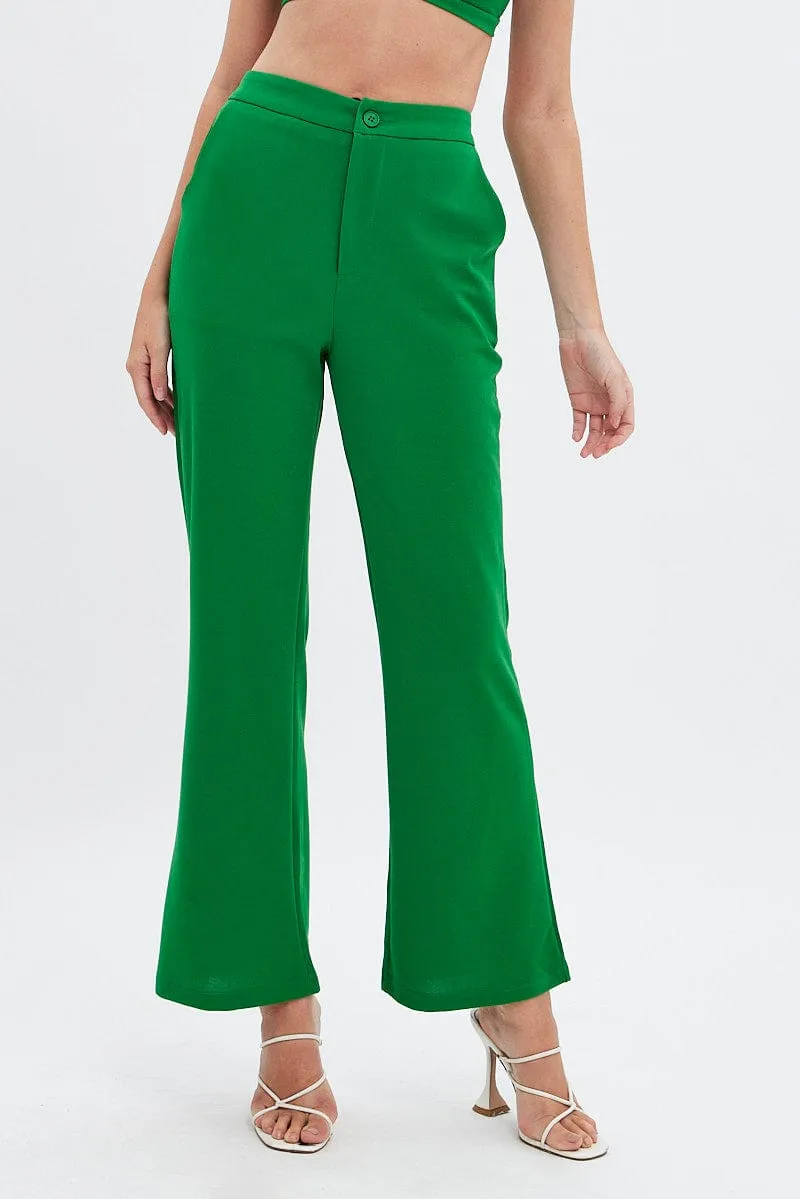 Green High Waist Pants sold by Ally Fashion product image thumbnail 2