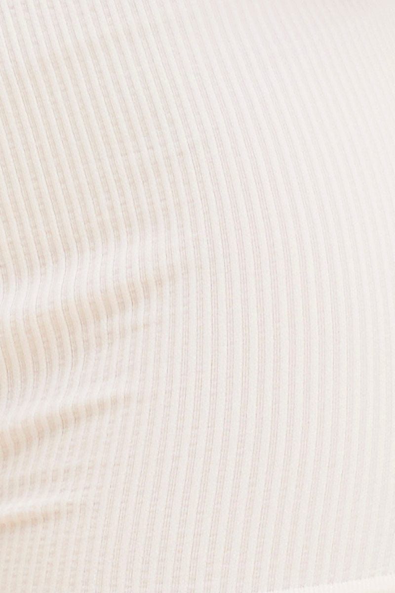 White Seamless Shorts Boyleg Rib sold by Ally Fashion product image thumbnail 6