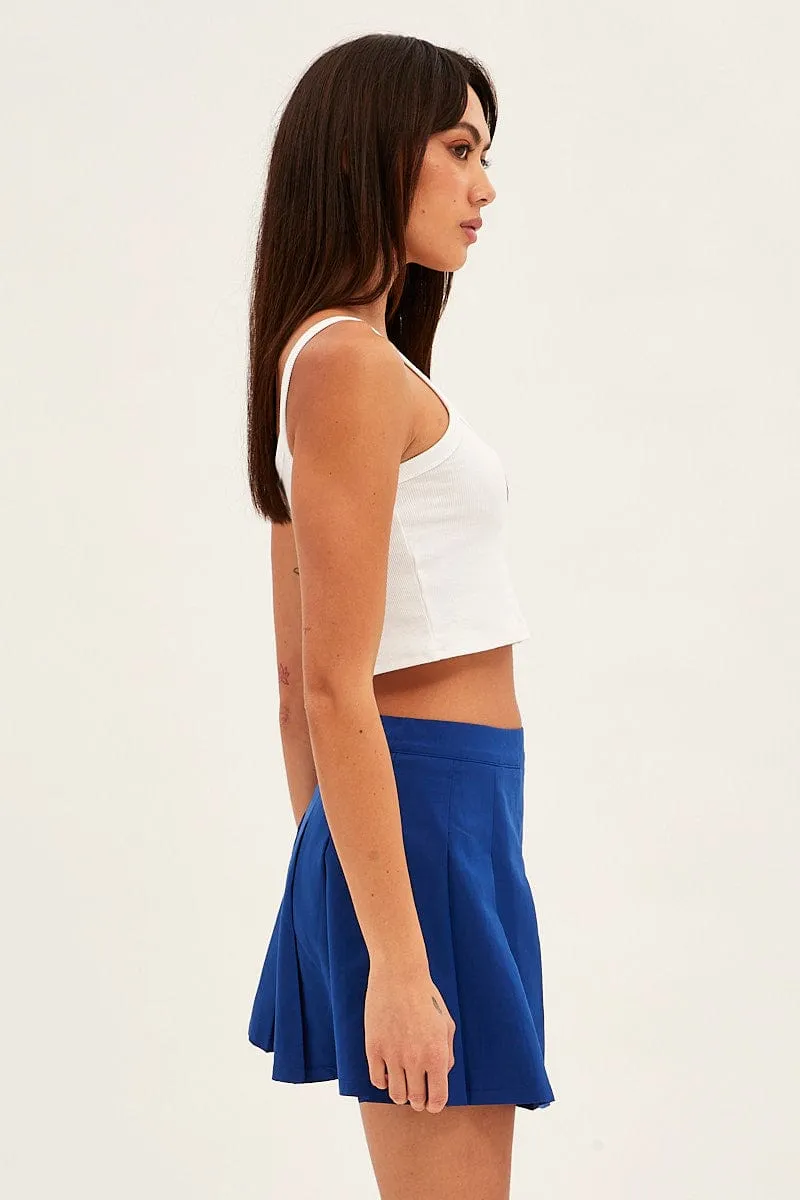 Blue Mini Skirt Skater Pleated Tennis sold by Ally Fashion product image thumbnail 4