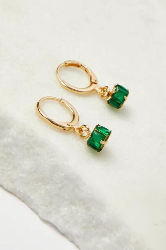 Yellow Crystal Earrings sold by Ally Fashion