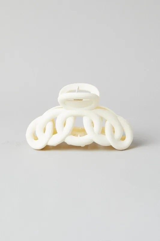 White Hair Claw Clip sold by Ally Fashion