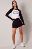 White Graphic Tee Long Sleeve sold by Ally Fashion