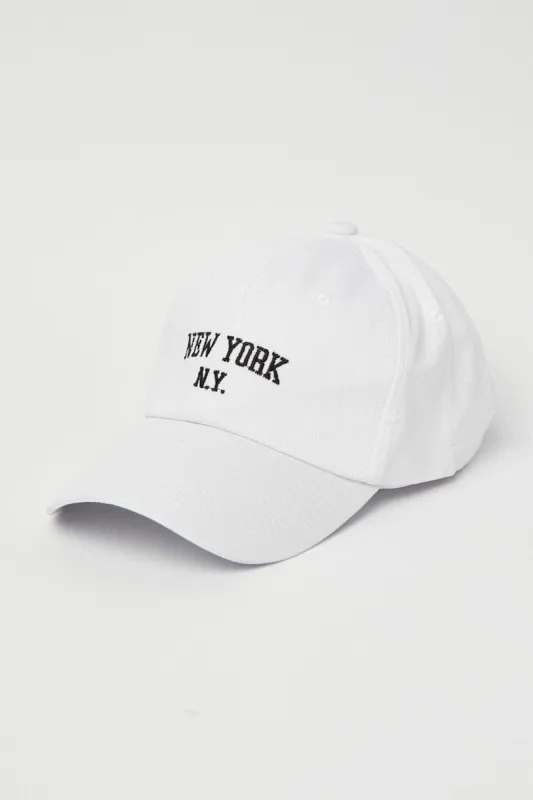 White New York Dad Cap sold by Ally Fashion