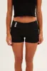 Black Low Waist Denim Shorts sold by Ally Fashion
