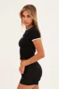 Black Low Waist Denim Shorts sold by Ally Fashion
