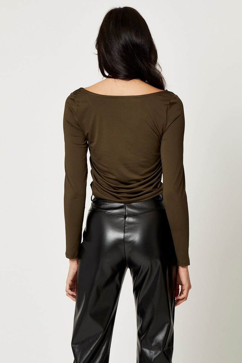 Green Halter Off Shoulder Top sold by Ally Fashion product image thumbnail 4