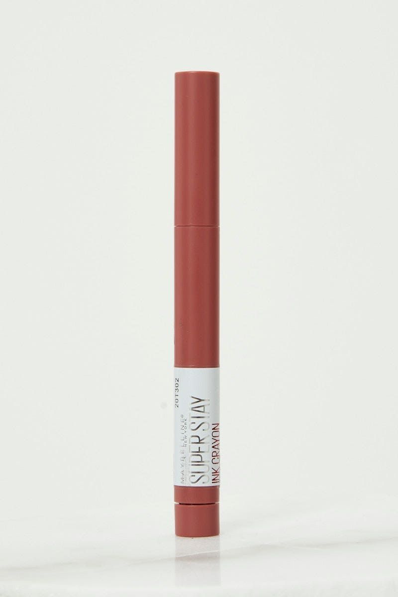 Pink Maybelline Superstay Ink Crayon Lipstick sold by Ally Fashion