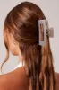 Grey Large Rectangle Claw Clip sold by Ally Fashion