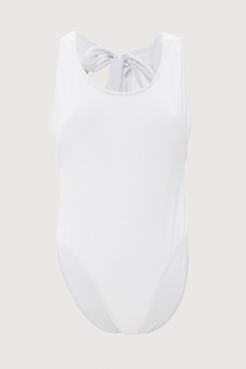 White One Piece Swimsuit sold by Ally Fashion
