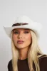 White Straw Cowboy Hat sold by Ally Fashion