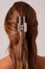 Grey Large Rectangle Claw Clip sold by Ally Fashion