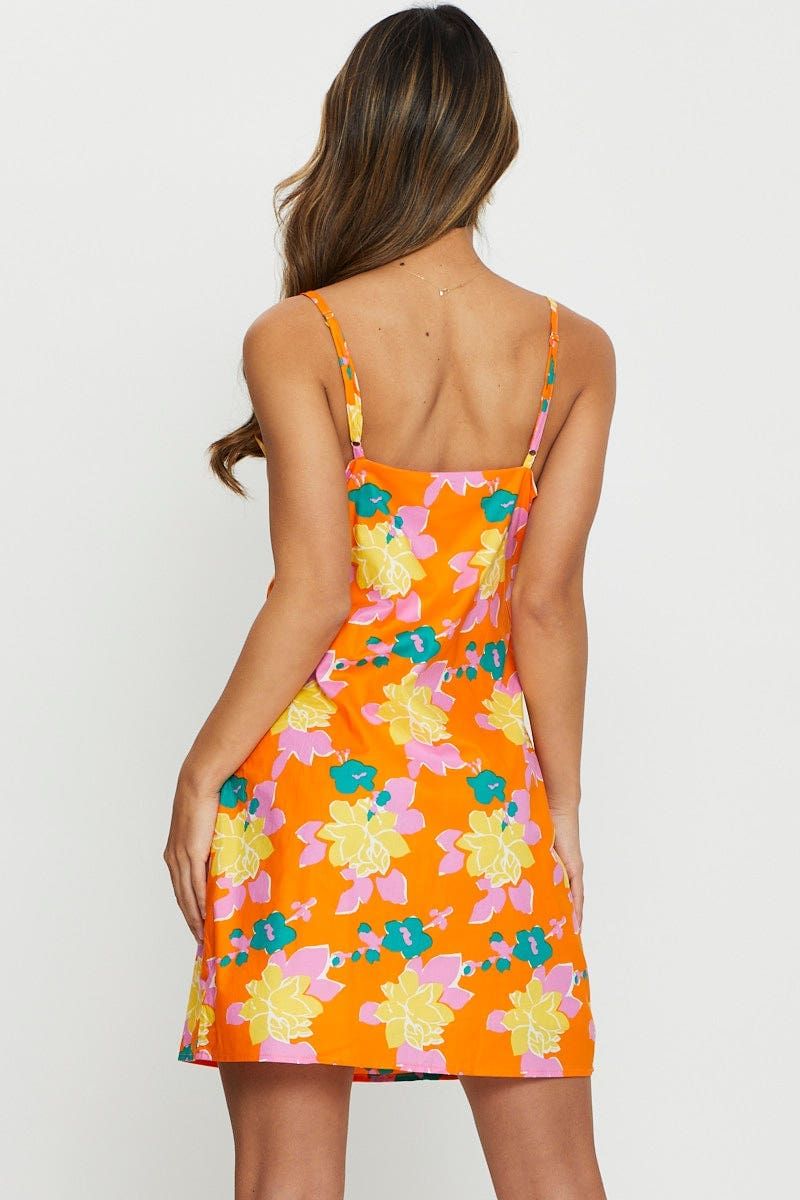 Print Mini Dress Square Neck sold by Ally Fashion product image thumbnail 4