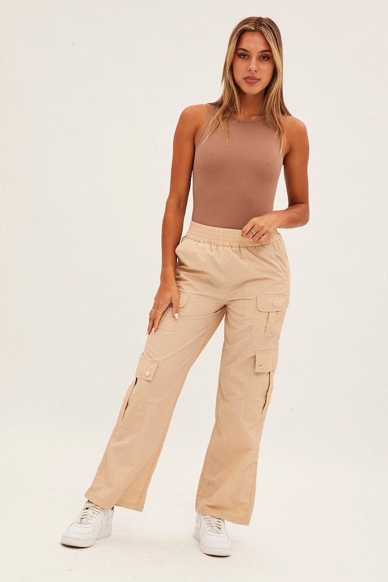 Brown Bodysuit Seamless Sleeveless sold by Ally Fashion product image thumbnail 2