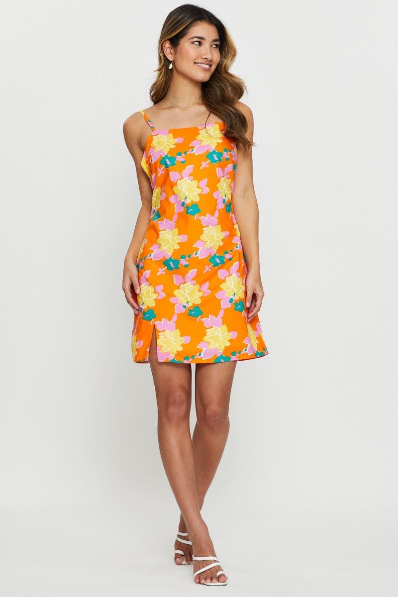 Print Mini Dress Square Neck sold by Ally Fashion product image thumbnail 2