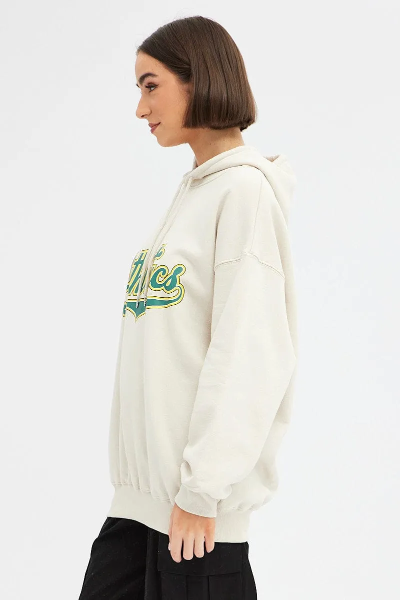 Beige Graphic Sweater Long Sleeves sold by Ally Fashion product image thumbnail 4