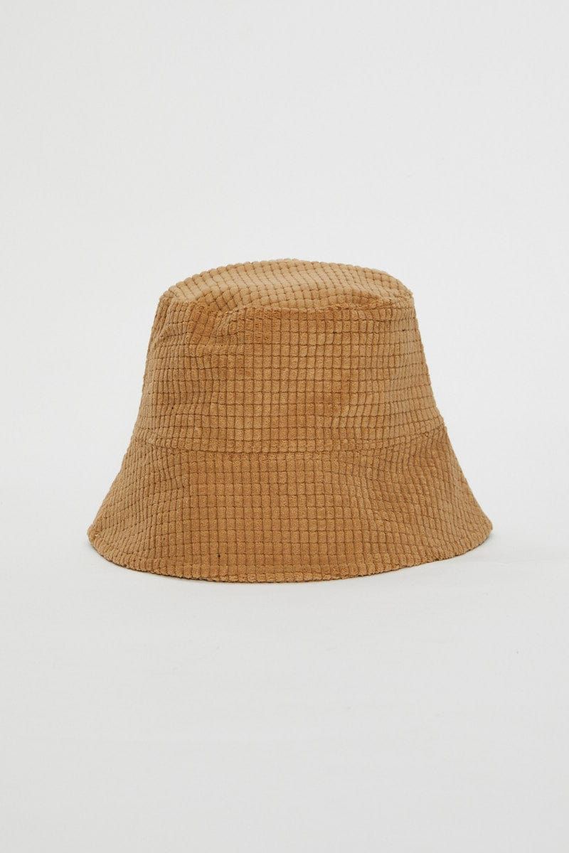 Brown Corduroy Bucket Hat sold by Ally Fashion product image thumbnail 2