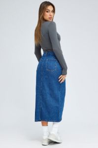 Denim Skirt Midi High Rise sold by Ally Fashion