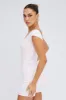 Pink Romper Scoop Neck Cap Sleeve Cotton Playsuit sold by Ally Fashion