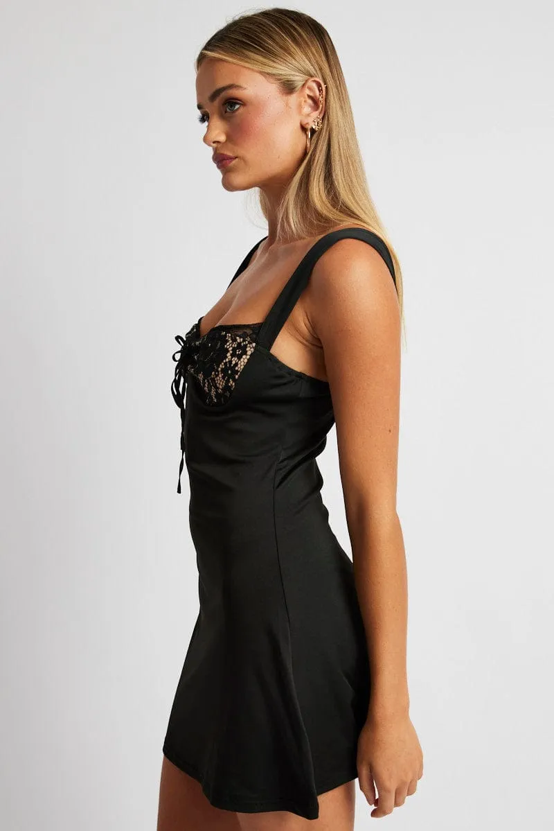 Black Bodycon Mini Dress Sleeveless sold by Ally Fashion product image thumbnail 4