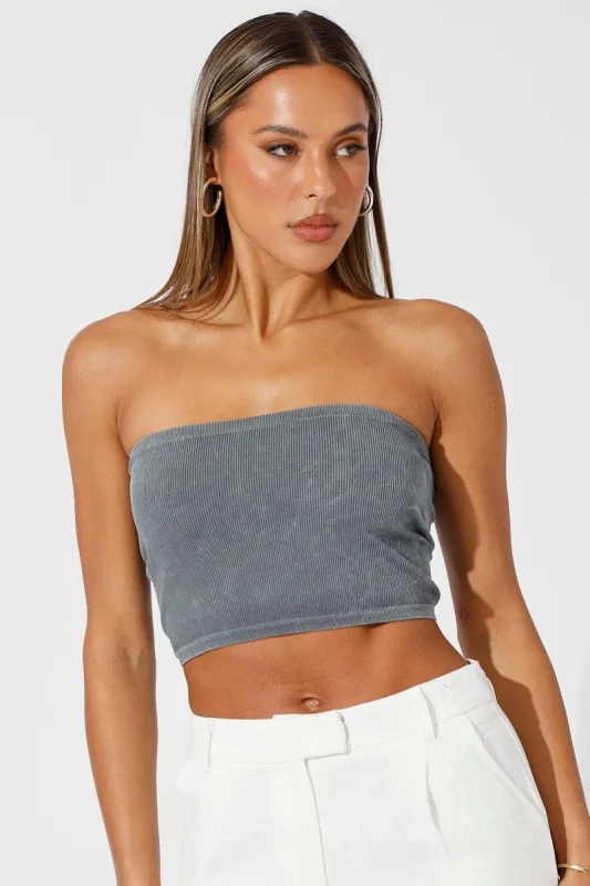 Black Bandeau Top Seamless sold by Ally Fashion